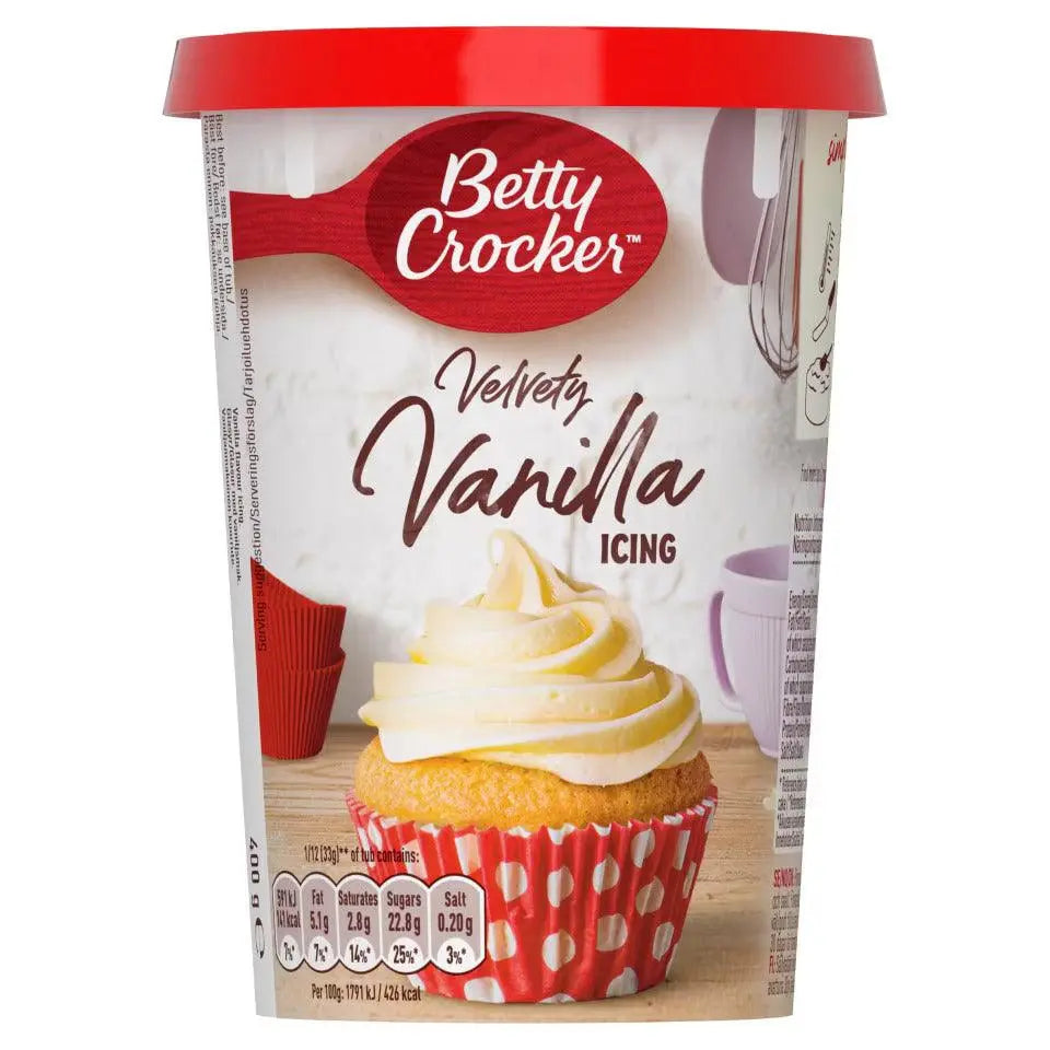 Betty Crocker Icing Vanilla 400g OhMyCandyBox
