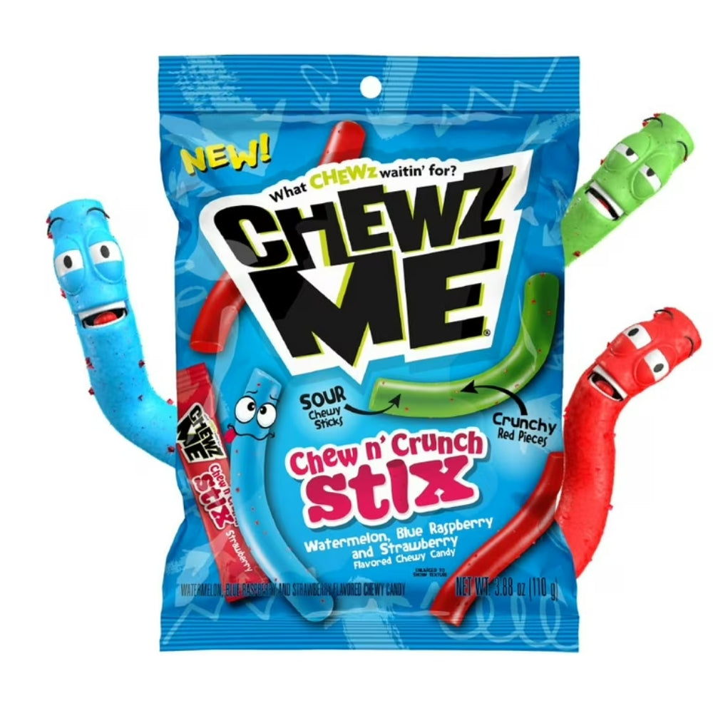 Chewz Me Chew N' Crunch Stix 110g