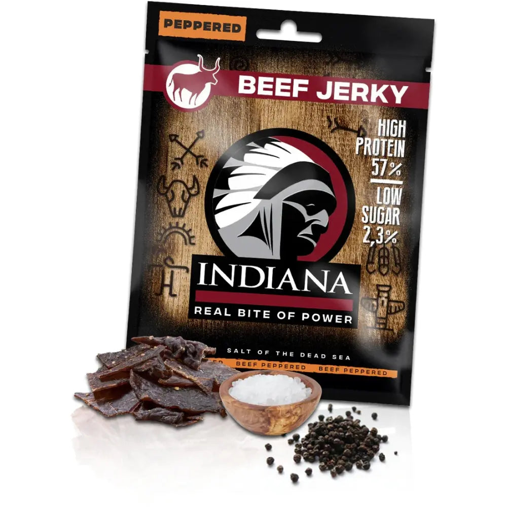Indiana Jerky Beef Peppered 25g OhMyCandyBox