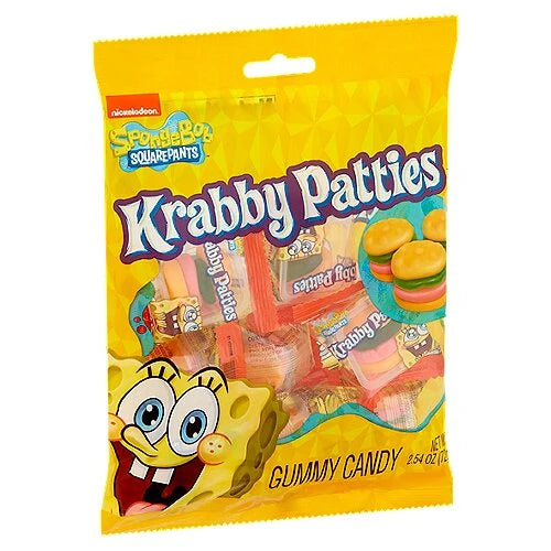Spongebob Squarepants Gummy Krabby Patties 72g
