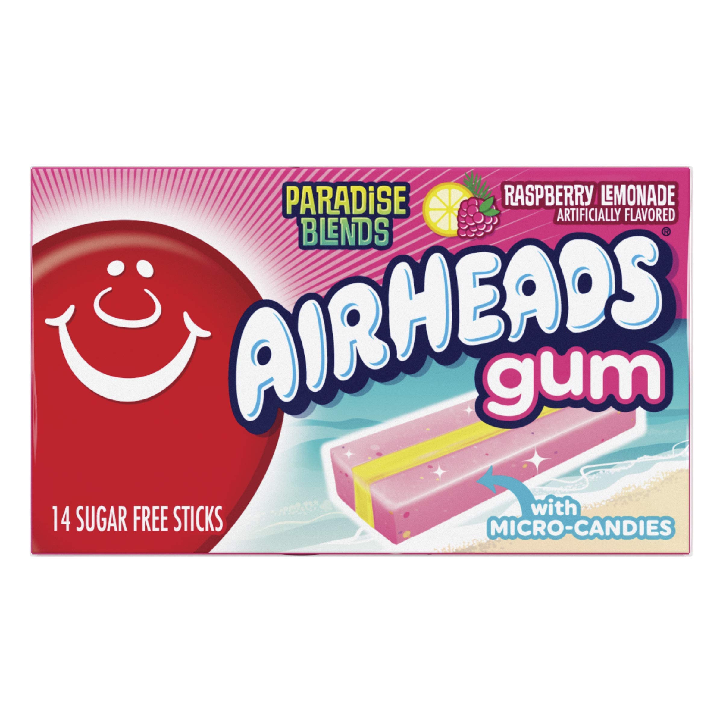 Airheads Gum Raspberry Lemonade 34g - Američki slatkiši - OhMyCandyBox Hrvatska
