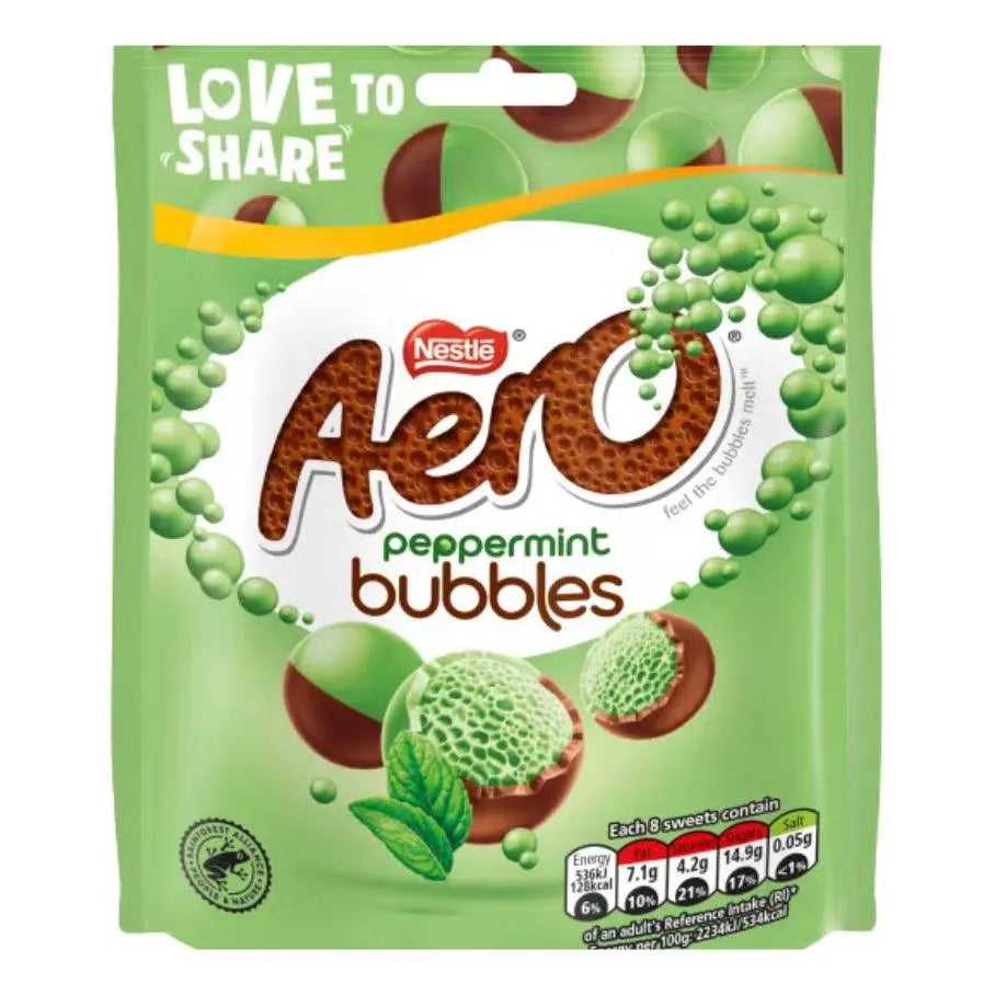 Aero Bubbles Peppermint 92g OhMyCandyBox
