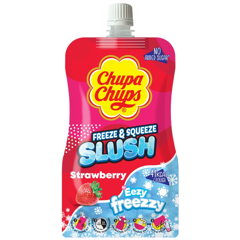 Chupa Chups Slush Pouch Strawberry 250ml