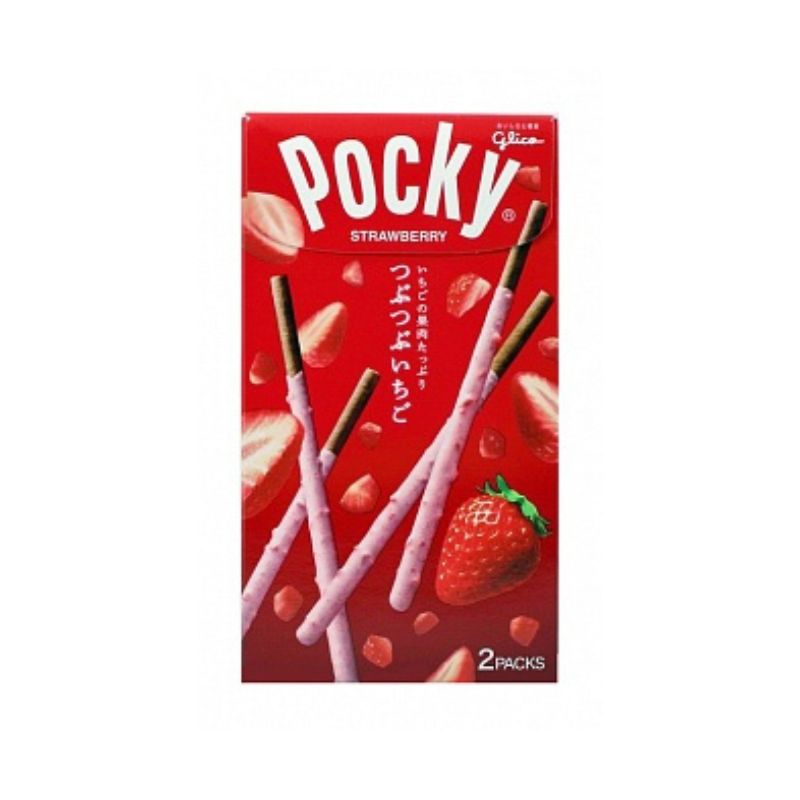 Pocky Tsubu Tsubu Ichigo Strawberry 2 Pack 58g - Američki slatkiši - OhMyCandyBox Hrvatska