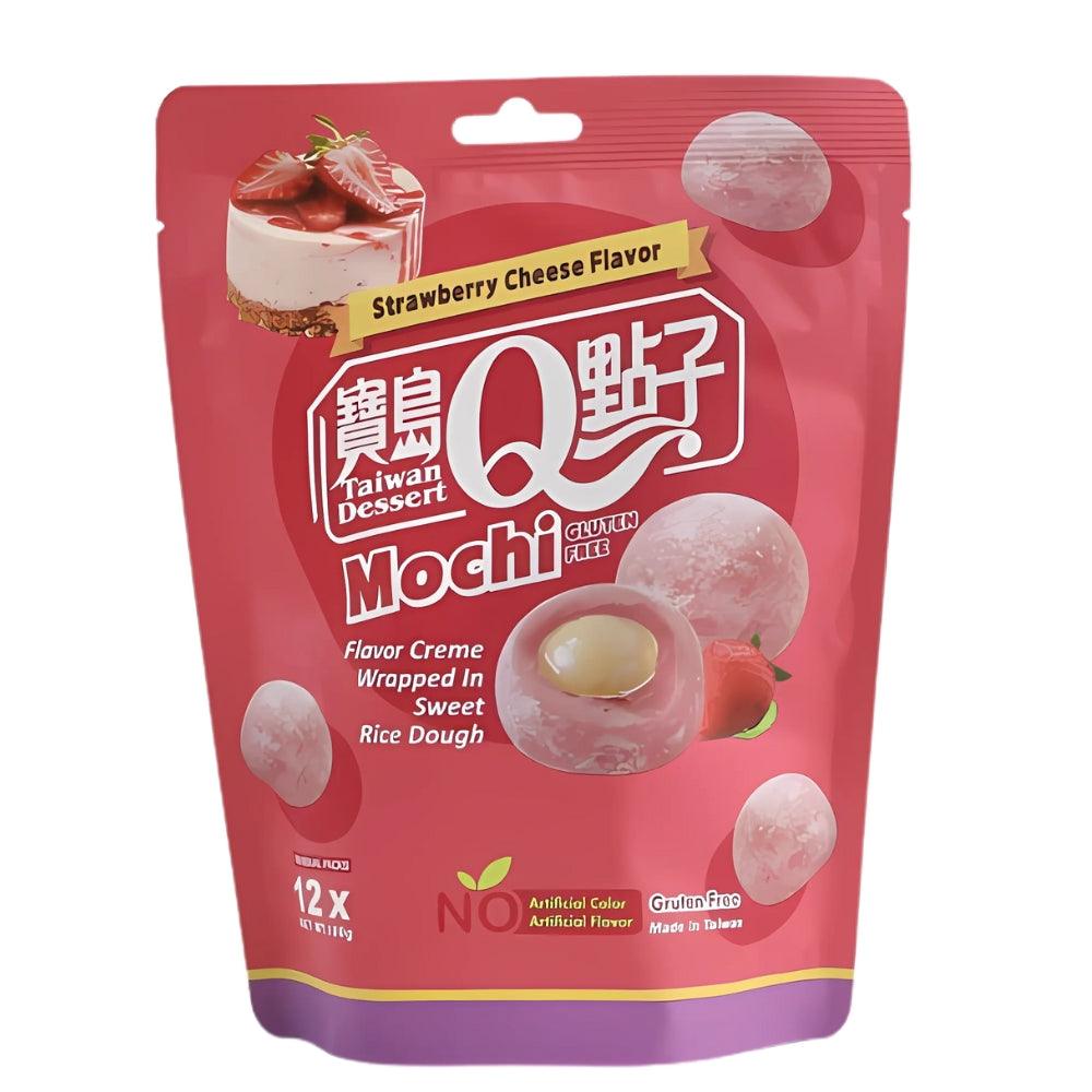 Q Brand Mochi Strawberry Cheese 180g - OhMyCandyBox