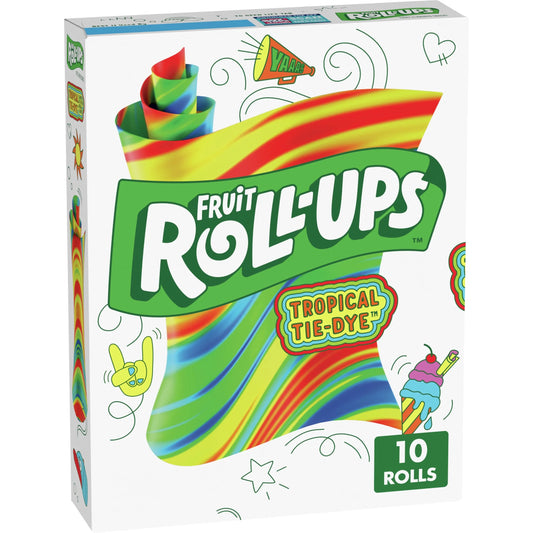 Fruit Roll-Ups Tropical Tie-Dye 10 Pack 141g