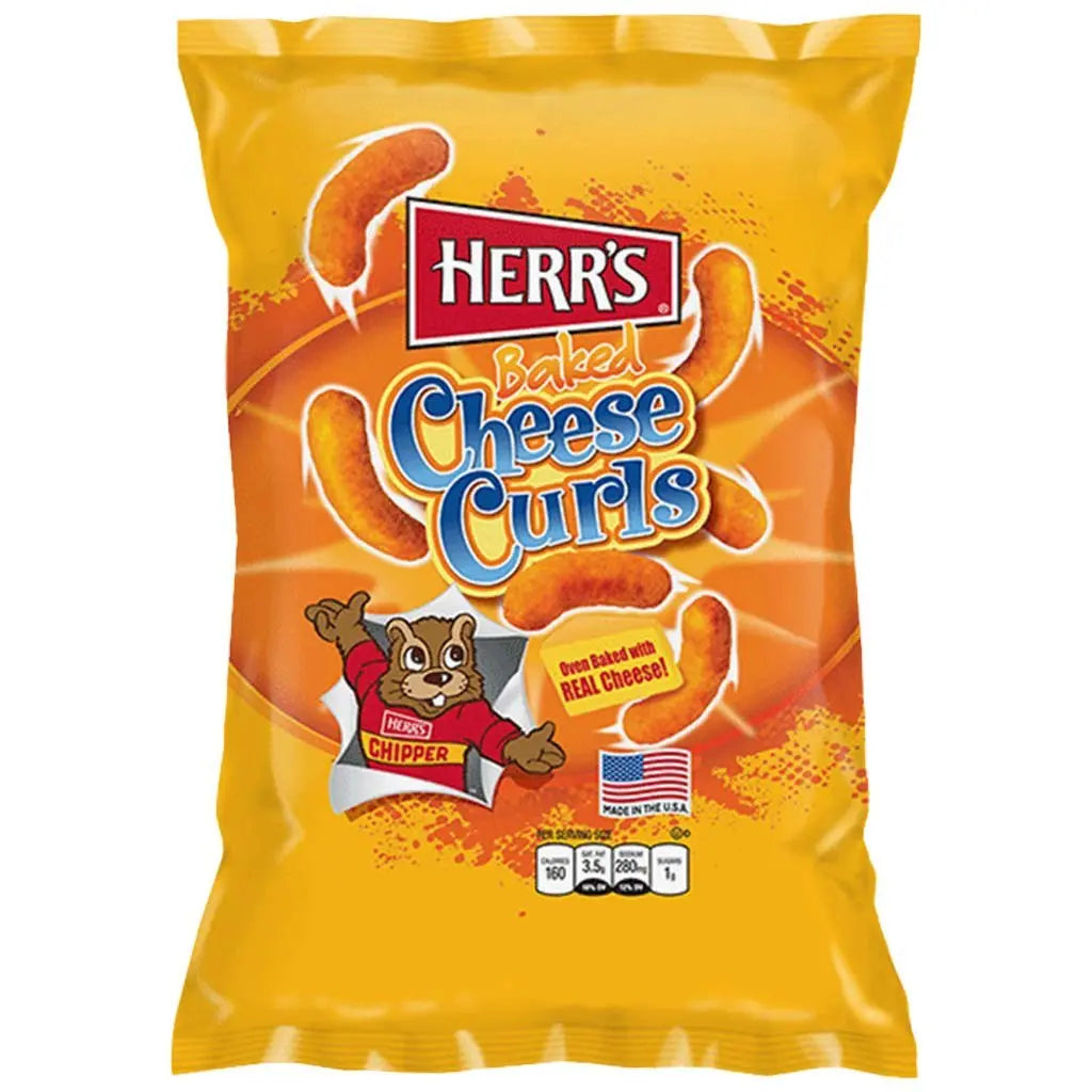 Herr’s Cheese Curls 198g - Američki slatkiši - OhMyCandyBox Hrvatska