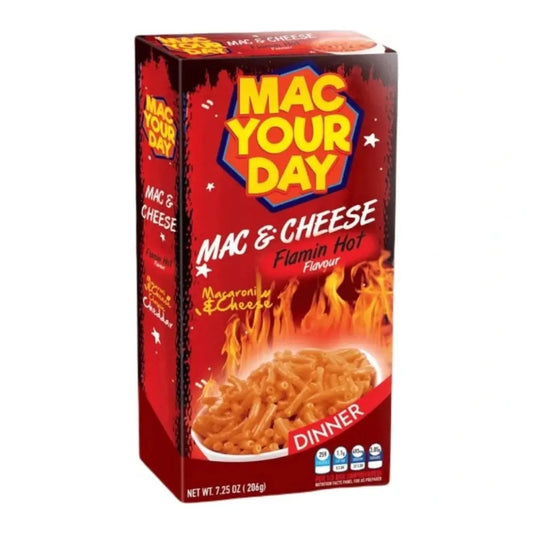 Mac Your Day Mac & Cheese Flamin Hot 206g OhMyCandyBox
