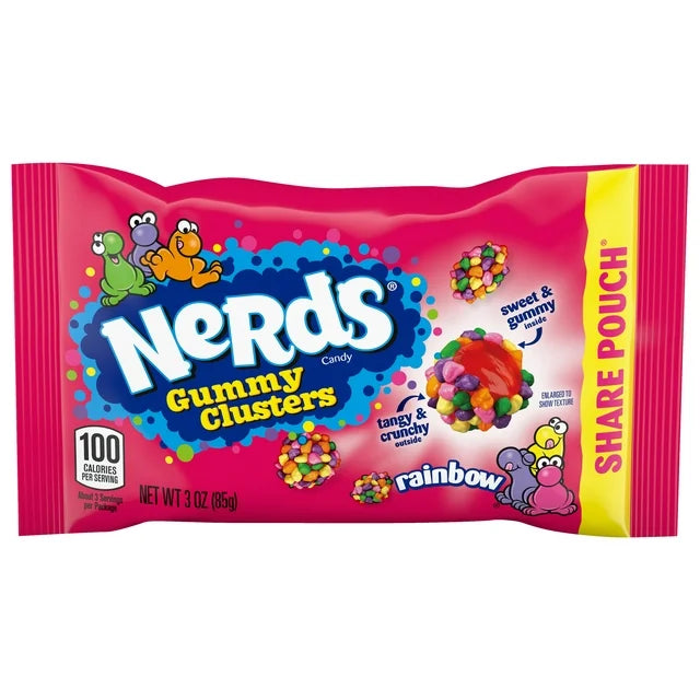 Nerds Gummy Clusters Share Pouch 85g - Američki slatkiši - OhMyCandyBox Hrvatska
