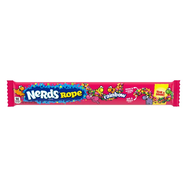 Nerds Rope Rainbow 26g - Američki slatkiši - OhMyCandyBox Hrvatska