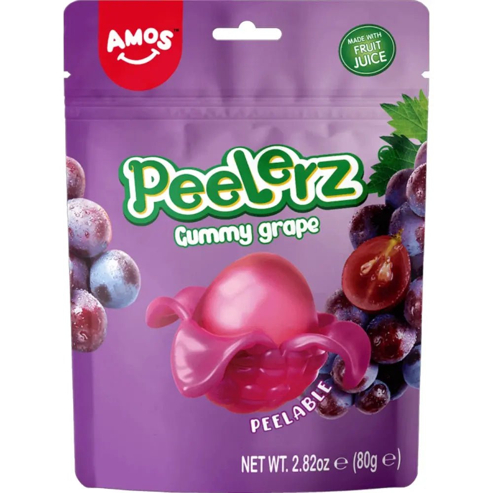 Amos Peelerz Gummy Grape 85g - OhMyCandyBox