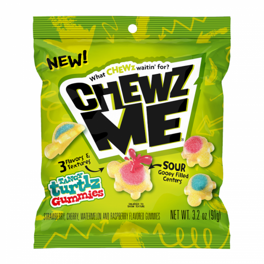 Chewz Me Sour Tangy Turtlz Gummies 91g