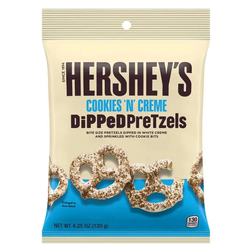 Hershey's Dipped Pretzels Cookies 'n' Creme 120g - Američki slatkiši - OhMyCandyBox Hrvatska