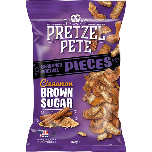 Pretzel Pete Pieces Cinnamon Brown Sugar 160g