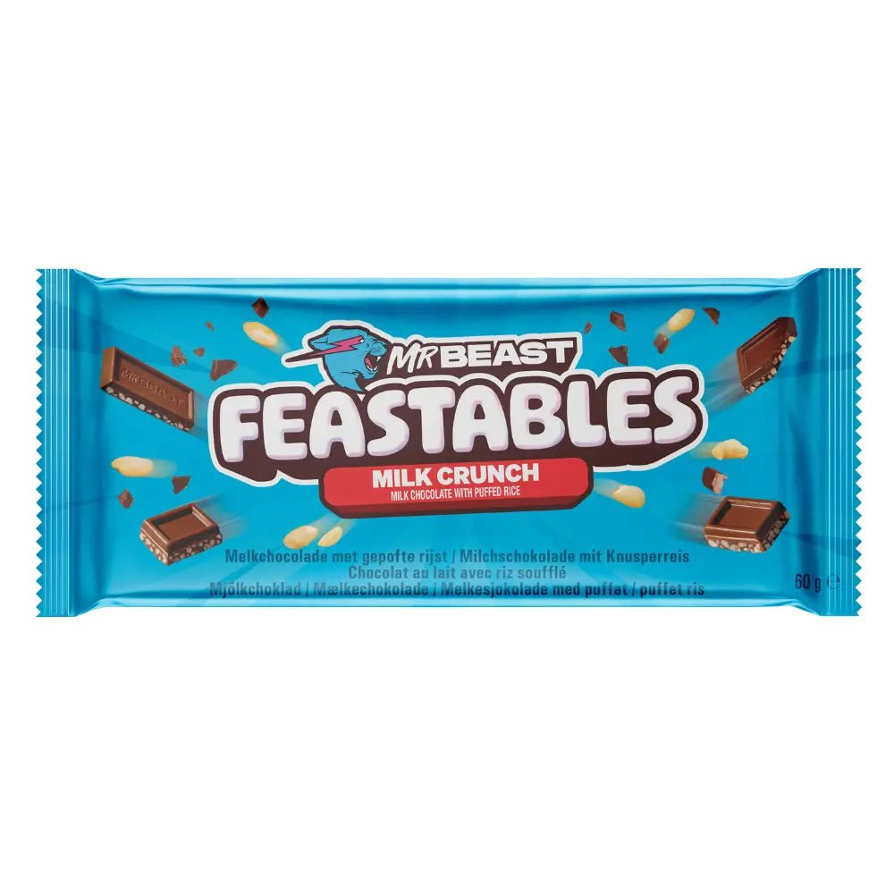 MrBeast Feastables Milk Crunch 60g - OhMyCandyBox