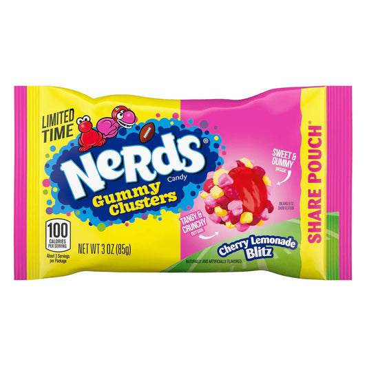 Nerds Gummy Clusters Cherry Lemonade Blitz 85g - OhMyCandyBox