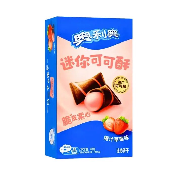 Oreo Mini Cocoa Crisp Strawberry 40g - OhMyCandyBox