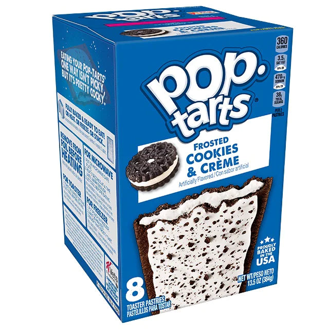 Pop-Tarts Frosted Cookies & Creme 384g - Američki slatkiši - OhMyCandyBox Hrvatska