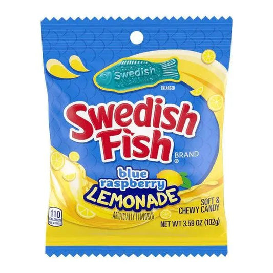 Swedish Fish Blue Raspberry Lemonade 102g - OhMyCandyBox